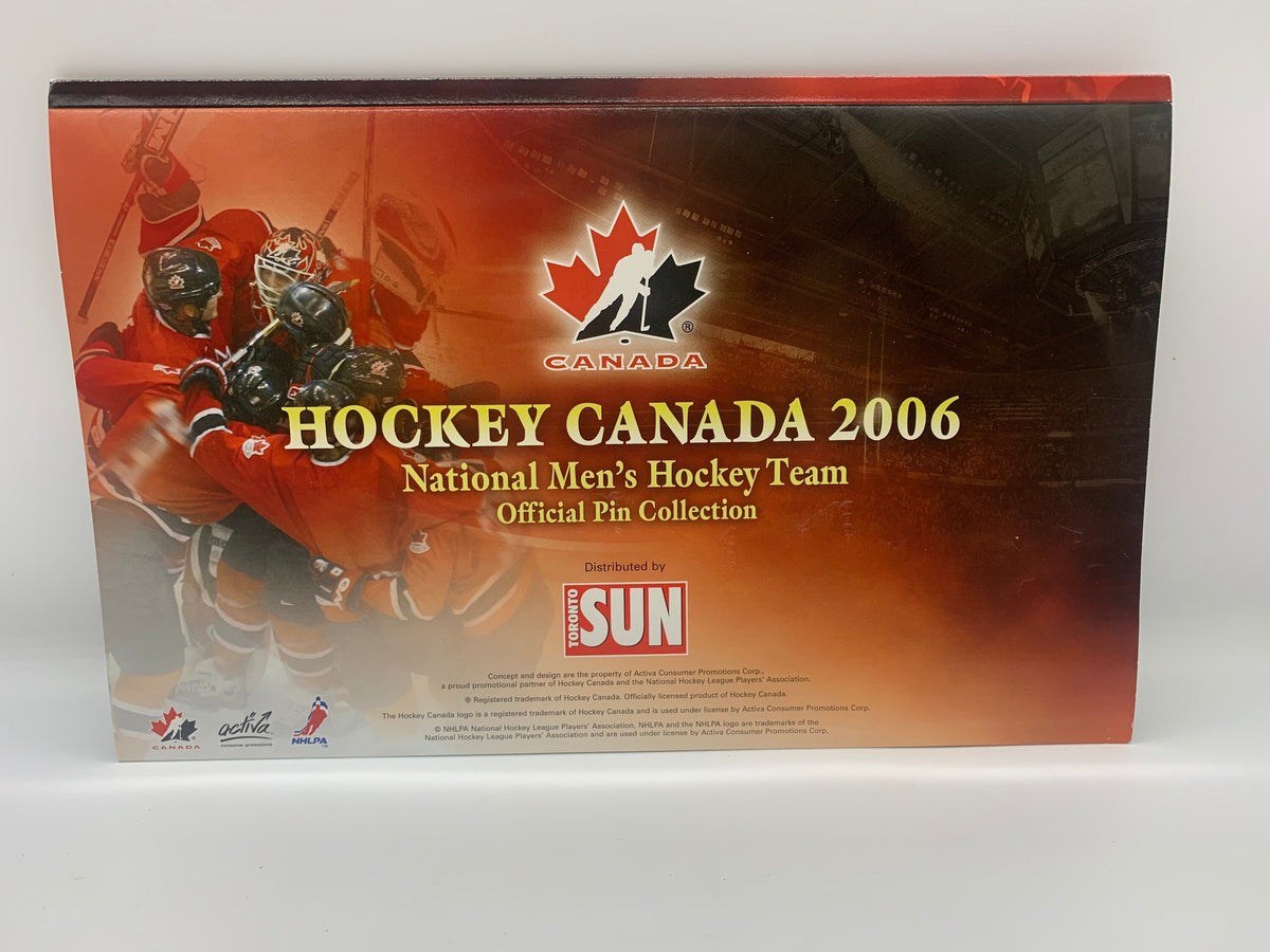 Vintage NEW Hockey Canada National Mens Hockey Team Official Pin Collection, Unopened New in Package 2006 Men’s Team Canada Pin Collection