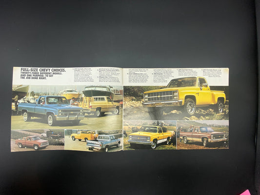 1983 Chevy Full-Sized Pickups Dealership Brochure, 1983 Chevy Pickups Sales Brochure, 1983 Chevy Pickups 6.2 Diesel Power Brochure, Chevy