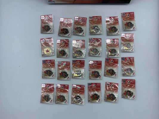 Vintage NEW Hockey Canada National Mens Hockey Team Official Pin Collection, Unopened New in Package 2006 Men’s Team Canada Pin Collection