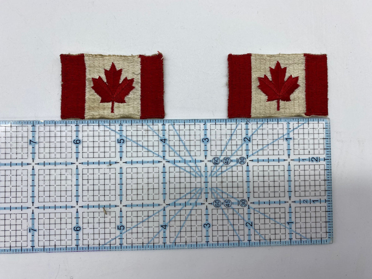 Vintage Canada Flag Patches, Canada Flag Travel Patch, Canada Flag Backpack Patch, Vintage Canada Flag Travellers Patch, 2 Canada Flag Patch