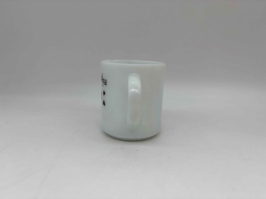 Vintage Milk Glass I Love Grandpa Coffee Mug, I Love Grandpa Milk Glass Coffee Cup, Hazel Atlas Love Grandpa Milk Glass Mug, Milk Glass Cup