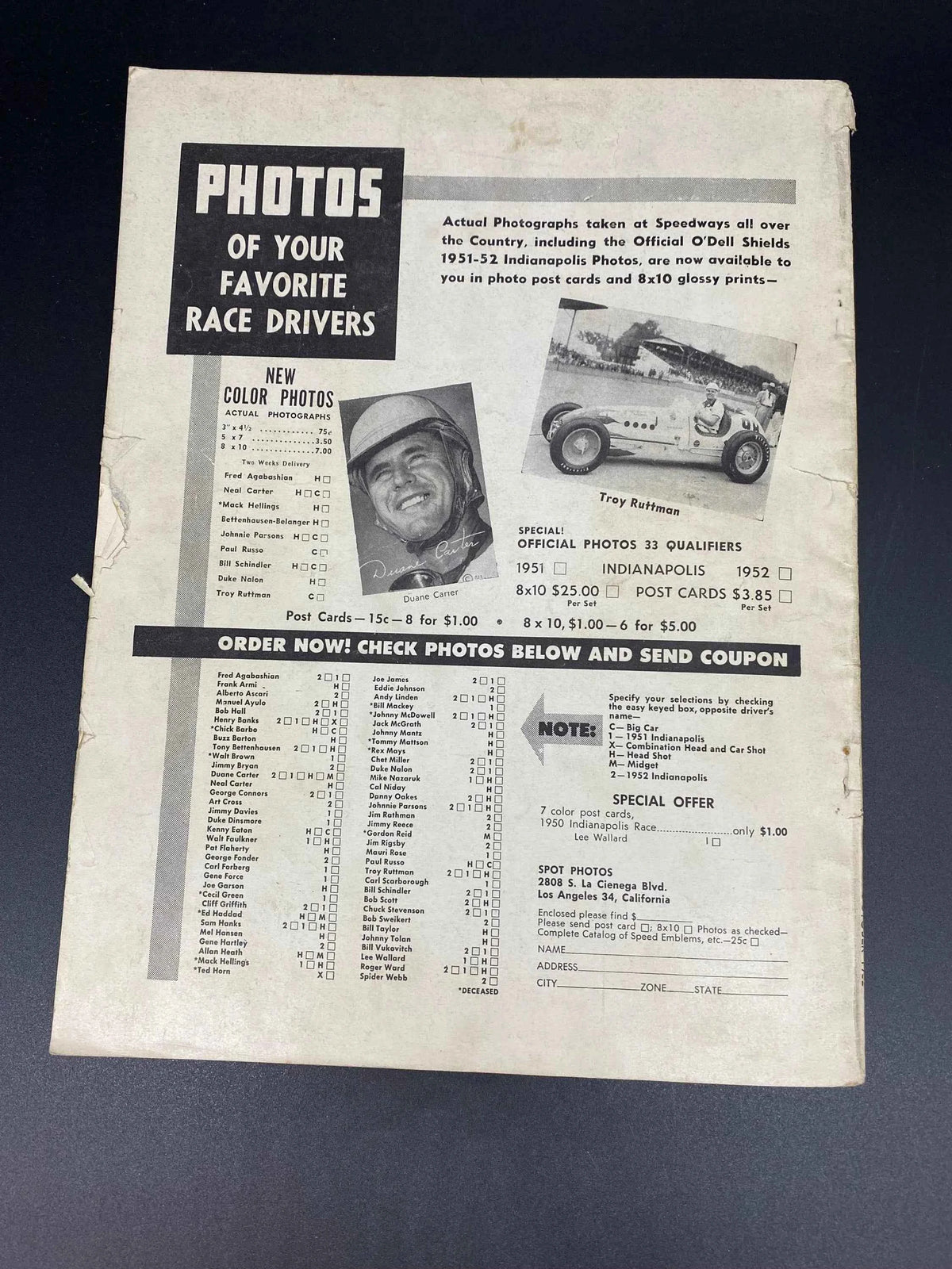 Speed Age October 1952 Vol. 6 No. 6, Speed Age The Complete Automotive Magazine October 1952, Speed Age October 1952 Ramblin Rathmanns Cover