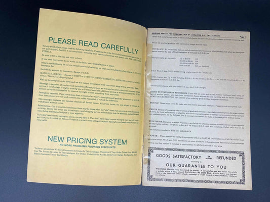 Angling Specialties Company Catalogue 79 Make-It-Yourself Fishing Tackle Components, Vintage 1979 Angling Specialties Company Catalogue 79