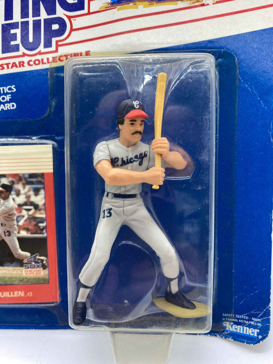 Ozzie Guillen Starting Lineup Sports Super Star Collectible Kenner 1988, Chicago White Sox Ozzie Guillen New Old Stock Figure and Card