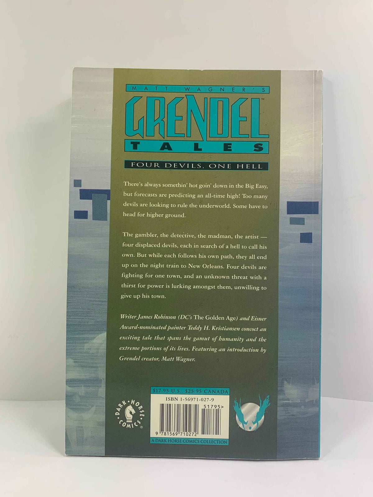 Matt Wagner’s Grendel Tales, Four Devils, One Hell, 1994 Dark Horse Comics, Grendel Tales Graphic Novel, Graphic Novel, Comic Book, Grendel