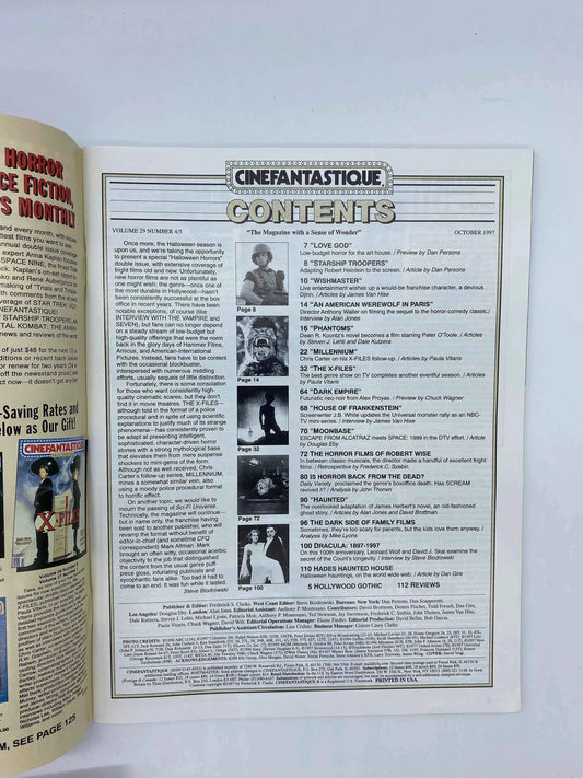 Cinefantastique The X-Files Special Double Issue, Cinefantastique Volume 29 Number 4/5 1997, Jillian Anderson & David Duchovny Cover 1997