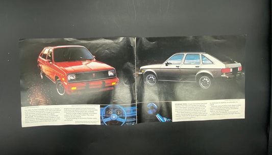 1983 Pontiac Acadian Sales Brochure, Pontiac Acadian 1983 Brochure, Acadian Scooter Hatchback Coupe Brochure, 1983 Pontiac Acadian Diesel