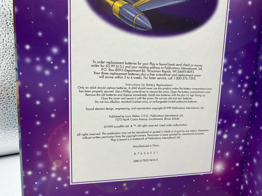 Star Wars Episode 1 Play a Sound Book, 1999 Star Wars Episode 1 Play a Sound Childrens Book, Working Star Wars Play a Sound Book, Star Wars