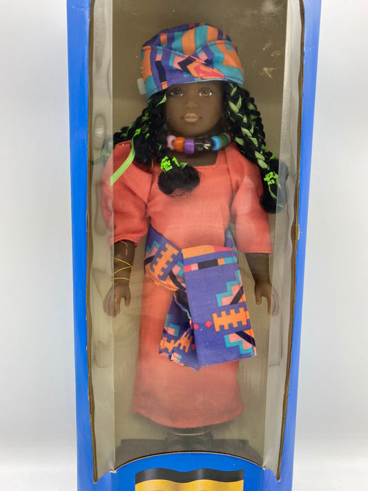Vintage Dolls of All Nations Uganda, 1996 Dolls of All Nations Second Edition Uganda Doll New Old Stock, Target Dolls of All Nations Uganda