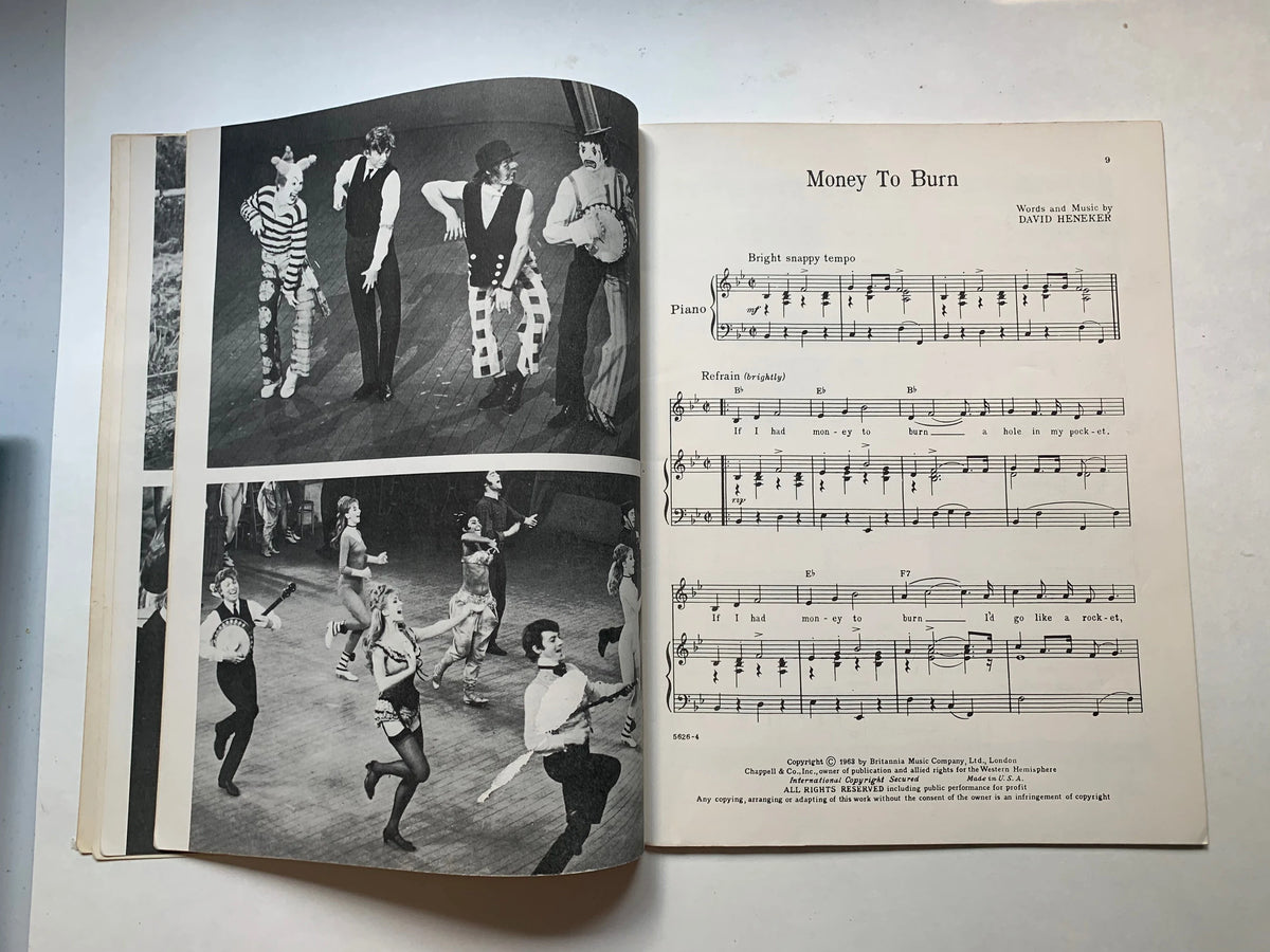 Half a Sixpence Vocal Selection, Paramount Pictures Presents Tommy Steele in Half a Sixpence Music and Lyrics by David Heneker, Movie Music