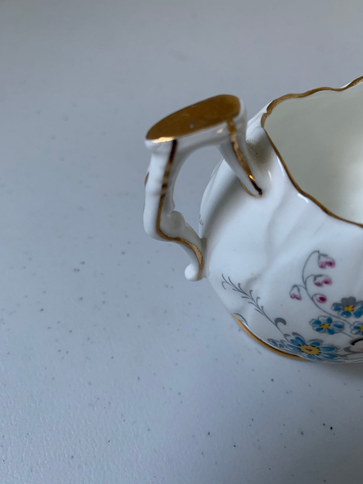 Vintage Aynsley Foral Cream & Sugar Dish, Aynsley Pattern 29, Gold Edge Floral Pattern Bone China Cream and Sugar, Aynsley Cream and Sugar