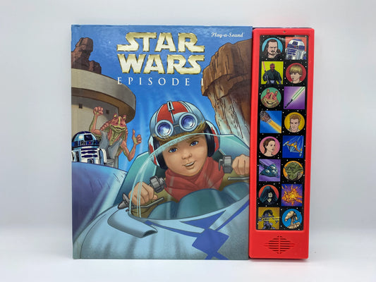 Star Wars Episode 1 Play a Sound Book, 1999 Star Wars Episode 1 Play a Sound Childrens Book, Working Star Wars Play a Sound Book, Star Wars