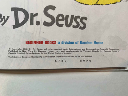 Vintage Hop on Pop by Dr Seuss, The Simplest Seuss for Youngest Use, Dr Seuss Book Club Edition, Kids Book, Dr Seuss Book, Vintage Dr Seuss