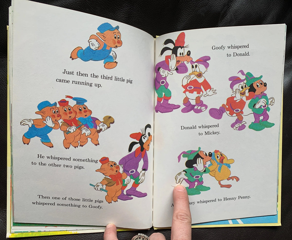 Vintage Henny Penny and the Big Bad Wolf, 1978 Walt Disney Book, Disney’s Wonderful World of Reading, First American Edition, Disney book
