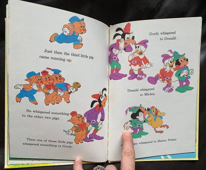Vintage Henny Penny and the Big Bad Wolf, 1978 Walt Disney Book, Disney’s Wonderful World of Reading, First American Edition, Disney book