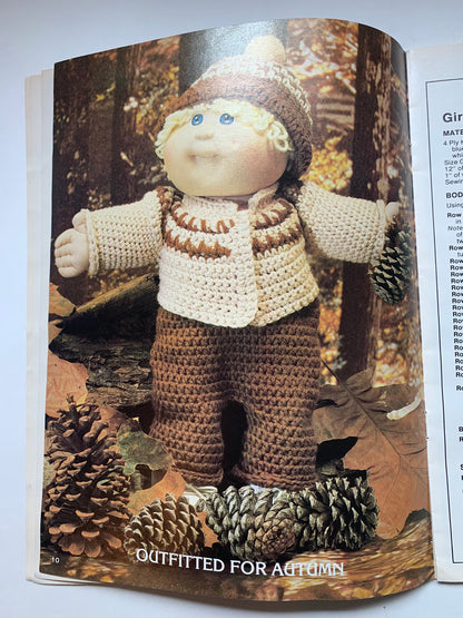 Vintage Cabbage Patch Kids Crochet Outfit Patterns, Xavier Roberts, Patterns for 20 Cabbage Patch Kids, Easy to Crochet for Cabbage Patch