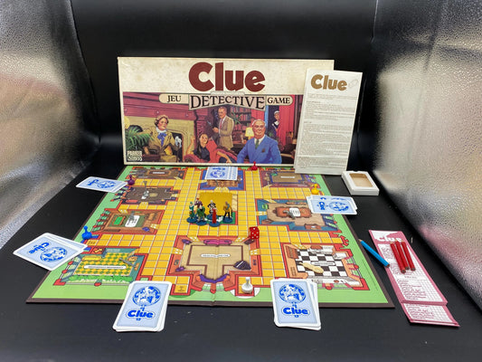 Vintage Clue Detective Game, 1986 Parker Brothers Clue Detective Game, Parker Brothers Classic Detective Game, 1986 Clue Detective Game