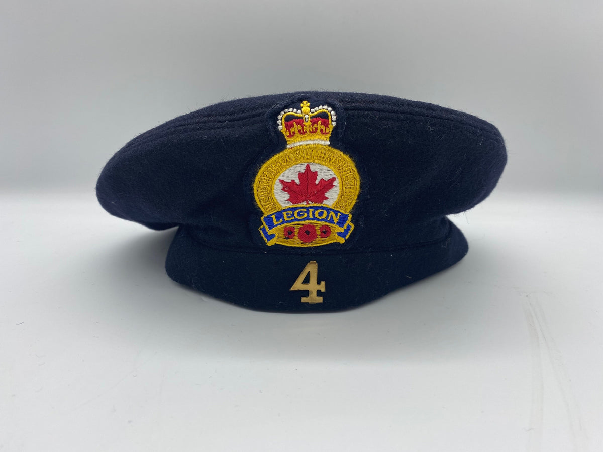 Vintage United Hatters Cap & Millinery WKRS Legion Blue Beret, Vintage Canadian Legion 4 Beret size 7 1/4, Vintage Legion Beret, Blue Beret