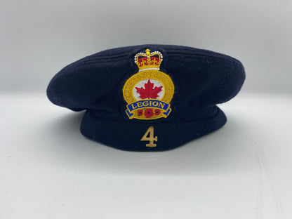 Vintage United Hatters Cap & Millinery WKRS Legion Blue Beret, Vintage Canadian Legion 4 Beret size 7 1/4, Vintage Legion Beret, Blue Beret