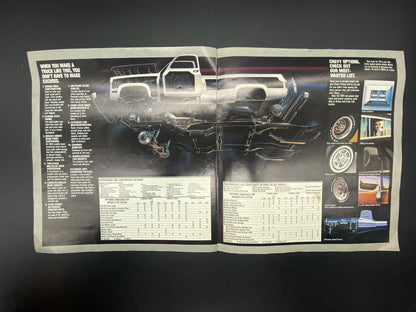 1984 Chevy Full-Sized Pickups Dealership Brochure, 1984 Chevy Pickups Sales Brochure, 1984 Chevy Silverado Pickups Brochure, Chevy Silverado