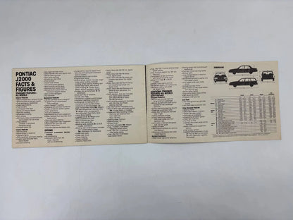 1982 Pontiac J2000 Brochure, Pontiac 1982 J2000 Sales Brochure, J2000 Hatchback Brochure, 1982 Pontiac J2000 Coupe Brochure. J2000 Wagon