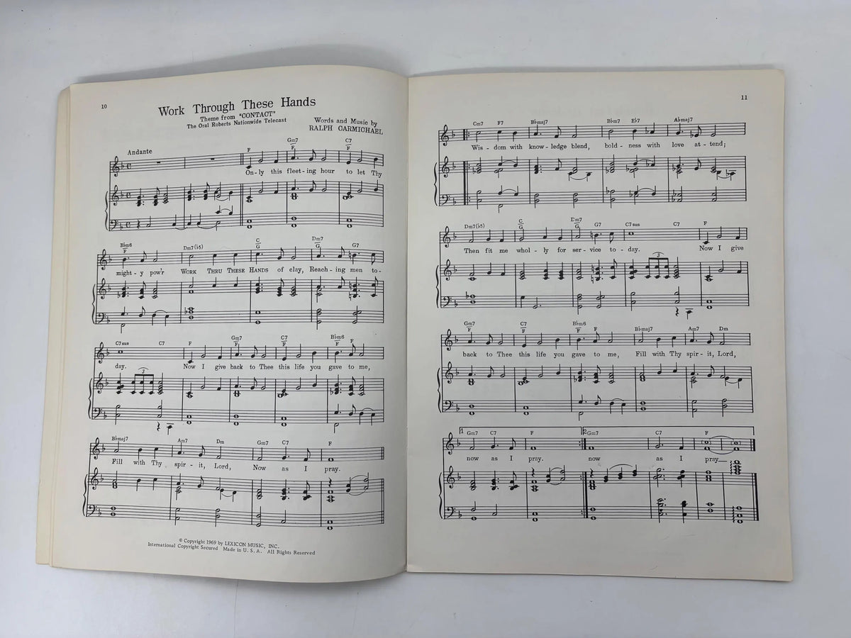 Richard Roberts My Father's Favorite Songs Voice Piano, Vocal Solos as Sung By Richard Roberts, 1969 Radio and Television Themes Sheet Music