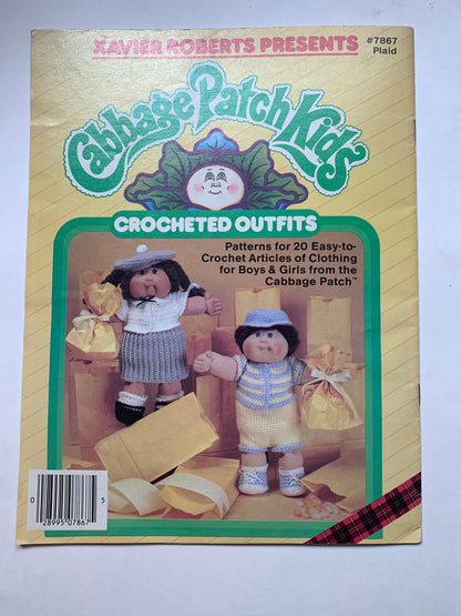 Vintage Cabbage Patch Kids Crochet Outfit Patterns, Xavier Roberts, Patterns for 20 Cabbage Patch Kids, Easy to Crochet for Cabbage Patch