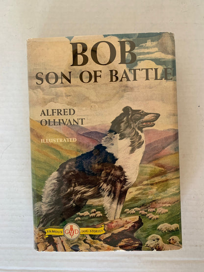 Bob Son Of Battle Famous Dog Stories, Alfred Ollivant, Vintage 1898 Bob Son of Battle Illustrated, Vintage Famous Dog Stories, Ollivant Book