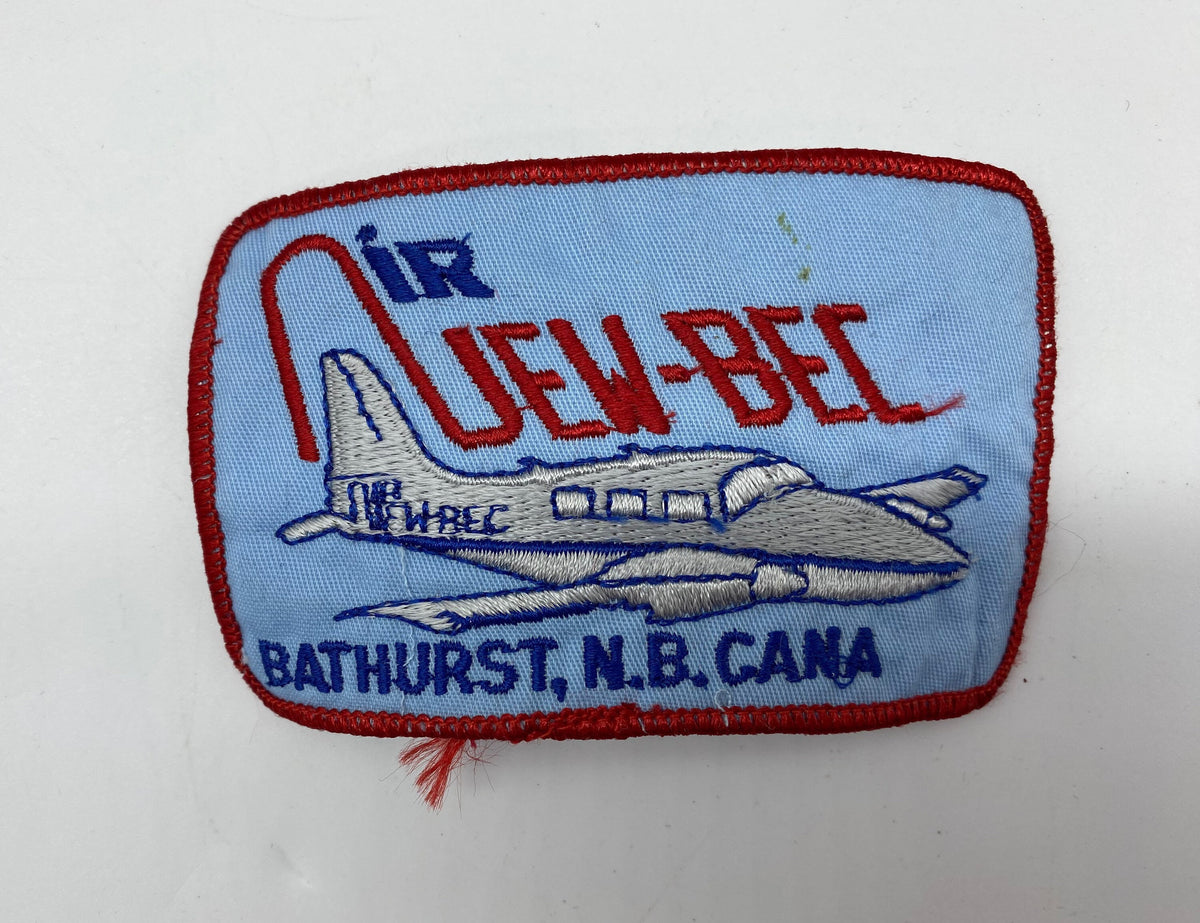 Air NEW BEC Bathurst NB Canada set 0f 3 Patches, Defunct Air New-Bec Bathurst Patch, Airline Patch, Vintage Air New-Bec Patch, Bathurst NB