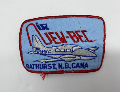 Air NEW BEC Bathurst NB Canada set 0f 3 Patches, Defunct Air New-Bec Bathurst Patch, Airline Patch, Vintage Air New-Bec Patch, Bathurst NB