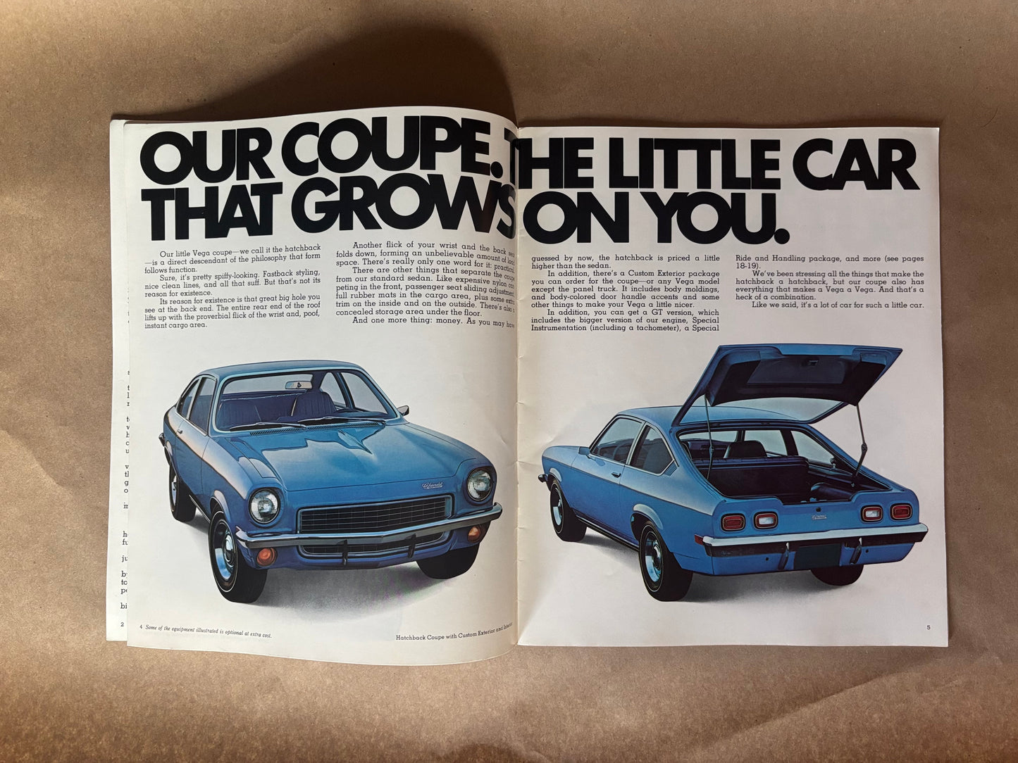 Chevy’s New Little Car is Open For Business 1971 Vega Brochure,General Motors Dealership Brochure, 1971 Chevy Vega Dealership Sales Brochure