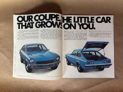 Chevy’s New Little Car is Open For Business 1971 Vega Brochure,General Motors Dealership Brochure, 1971 Chevy Vega Dealership Sales Brochure