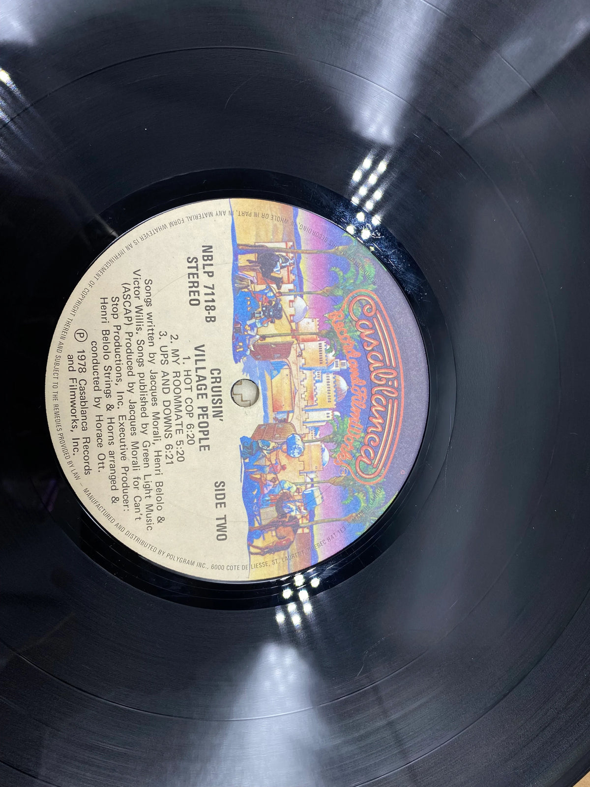 Village People Cruisin Album, 1978 Cruisin Village People Vinyl Record, Village People LP, YMCA The Village People LP, Casablanca Records
