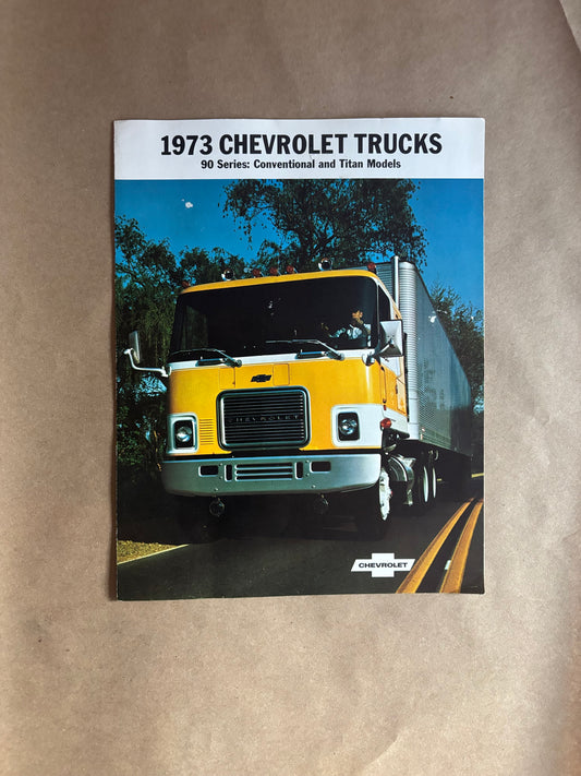 1973 Chevrolet Trucks 90 Series Brochure Conventional and Titan Models, 1973 Chevy Trucks 90 Series Brochure, Detroit Diesel Chevy Trucks