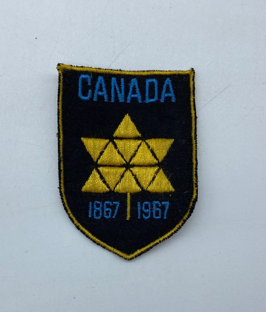 Vintage Canada Centennial Patch 1867 - 1967, Canada 1867 to 1967 Centennial Patch, Canada 100 years Patch, Canada Day 1967 Patch, Canada Day