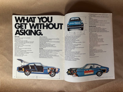Chevy’s New Little Car is Open For Business 1971 Vega Brochure,General Motors Dealership Brochure, 1971 Chevy Vega Dealership Sales Brochure