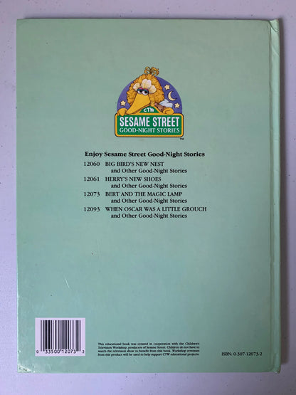 Vintage Bert and the Magic Lamp and Other Good Night Stories, Sesame Street Good Night Stories, A Golden Book, 1989 CTW, Ernie and Bert Book