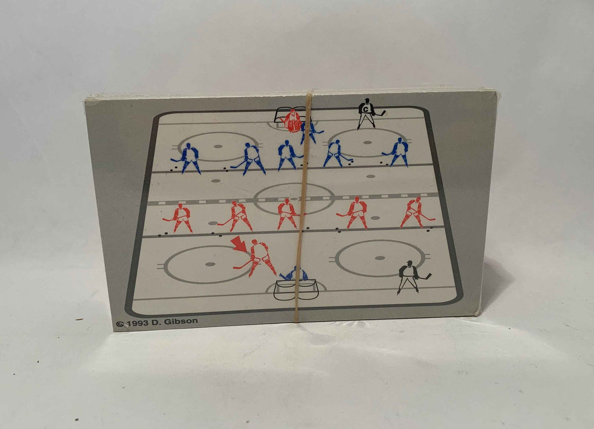 Vintage Hockey Cards, 1993 D. Gibson Hockey Coaching Index Cards New In Package, Rare Hockey Strategy Index Cards, Vintage Hockey Skill Card