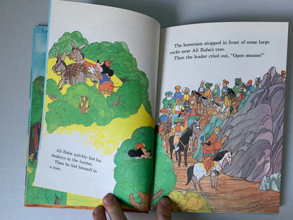 Vintage Ali Baba and the 40 Thieves, Disney’s Wonderful World of Reading, 1979 Walt Disney Book, Mickey Mouse as Ali Baba, Mickey Mouse book