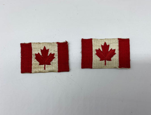 Vintage Canada Flag Patches, Canada Flag Travel Patch, Canada Flag Backpack Patch, Vintage Canada Flag Travellers Patch, 2 Canada Flag Patch