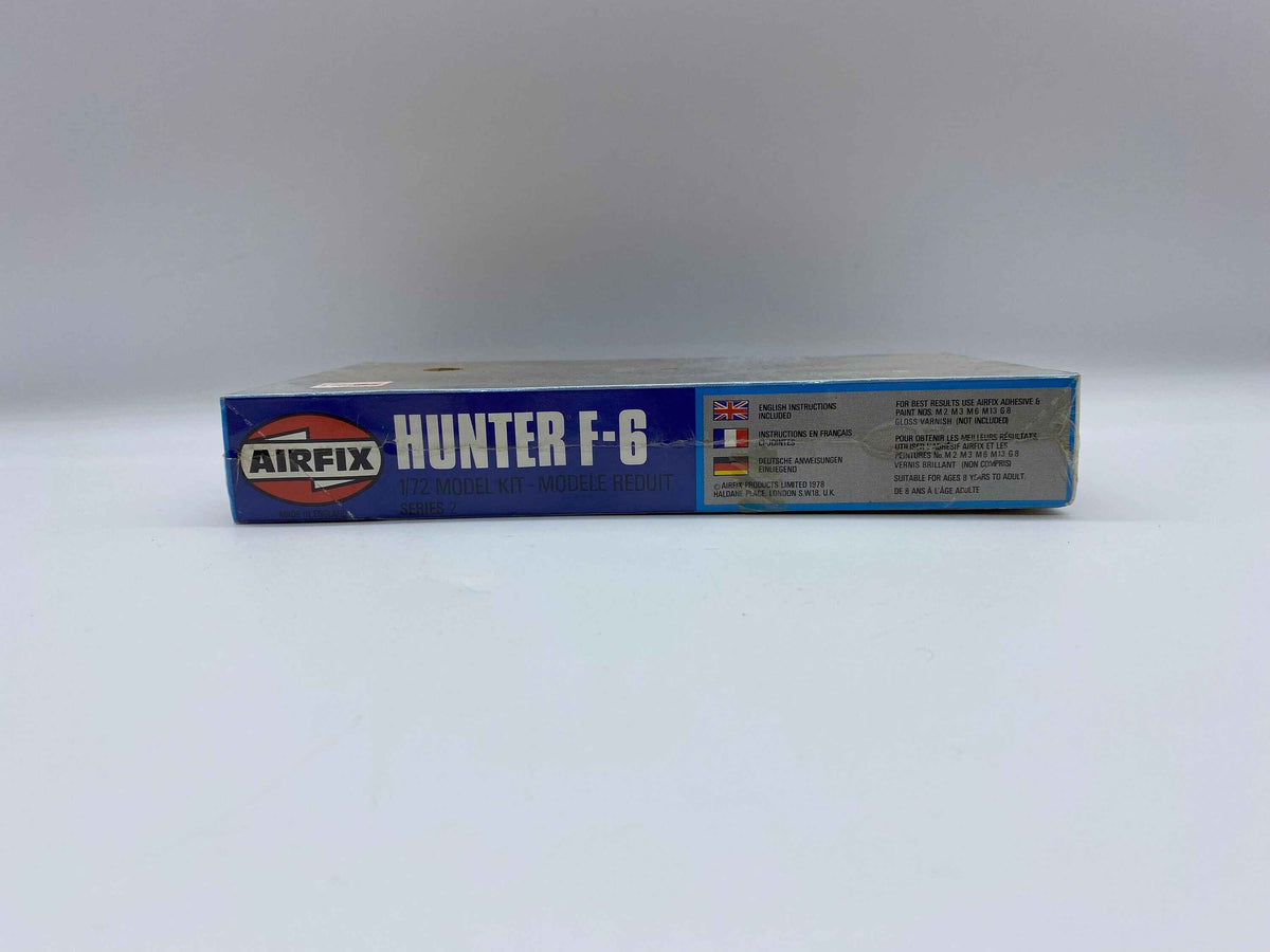 Airfix Hawker Hunter F-6 1-72 Model Kit Series 2, 1978 Airfix Hawker Hunter F-6 Model Kit Made in England, Sealed Airfix Hawker Hunter F-6