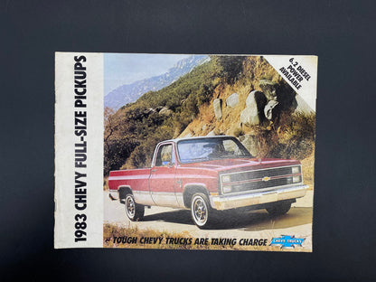 1983 Chevy Full-Sized Pickups Dealership Brochure, 1983 Chevy Pickups Sales Brochure, 1983 Chevy Pickups 6.2 Diesel Power Brochure, Chevy