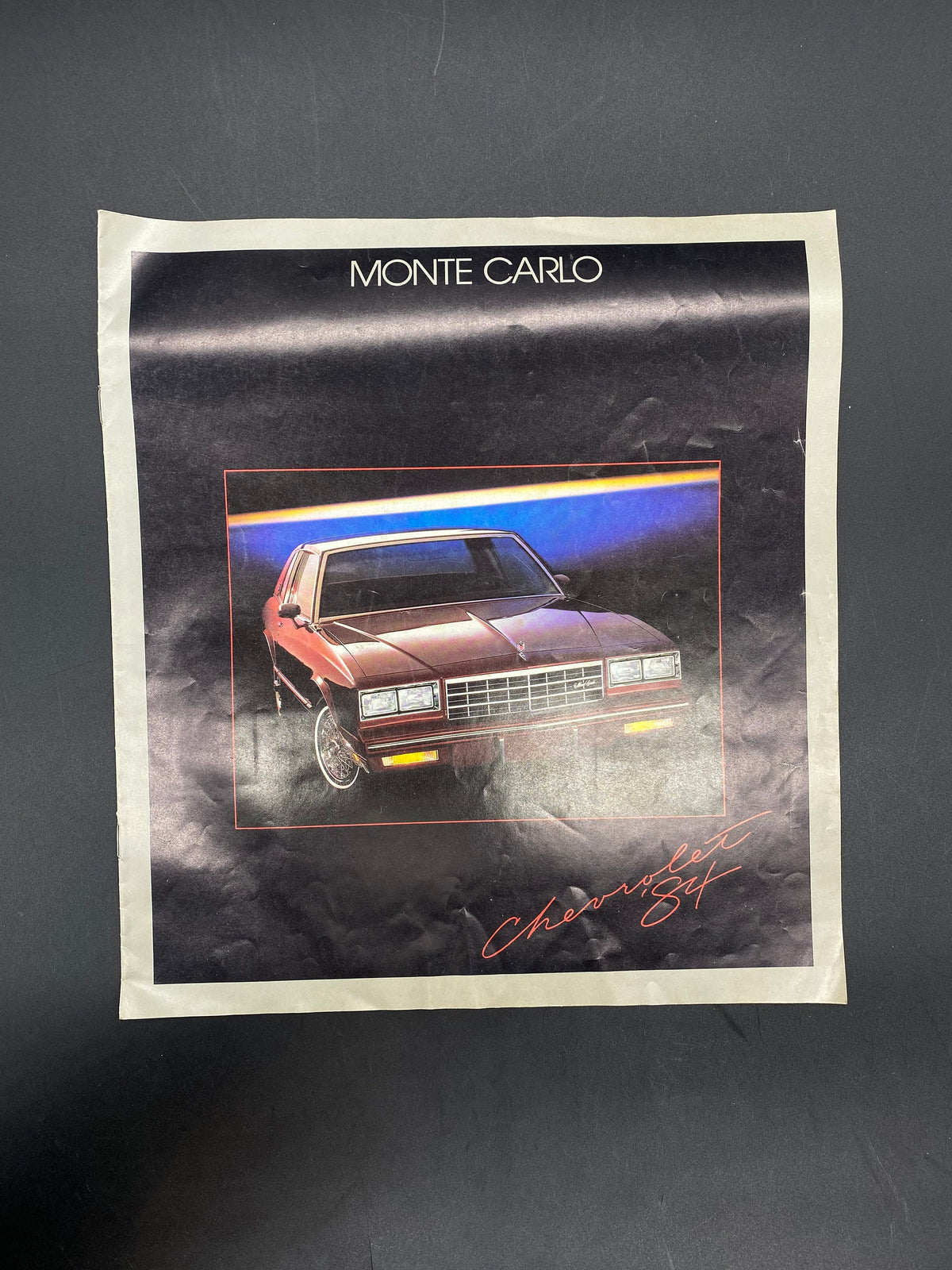 1984 Chevrolet Monte Carlo Brochure, 1984 Monte Carlo Chevrolet Dealer Brochure, Monte Carlo SS Sport Coupe 1984 Brochure, Monte Carlo 1984