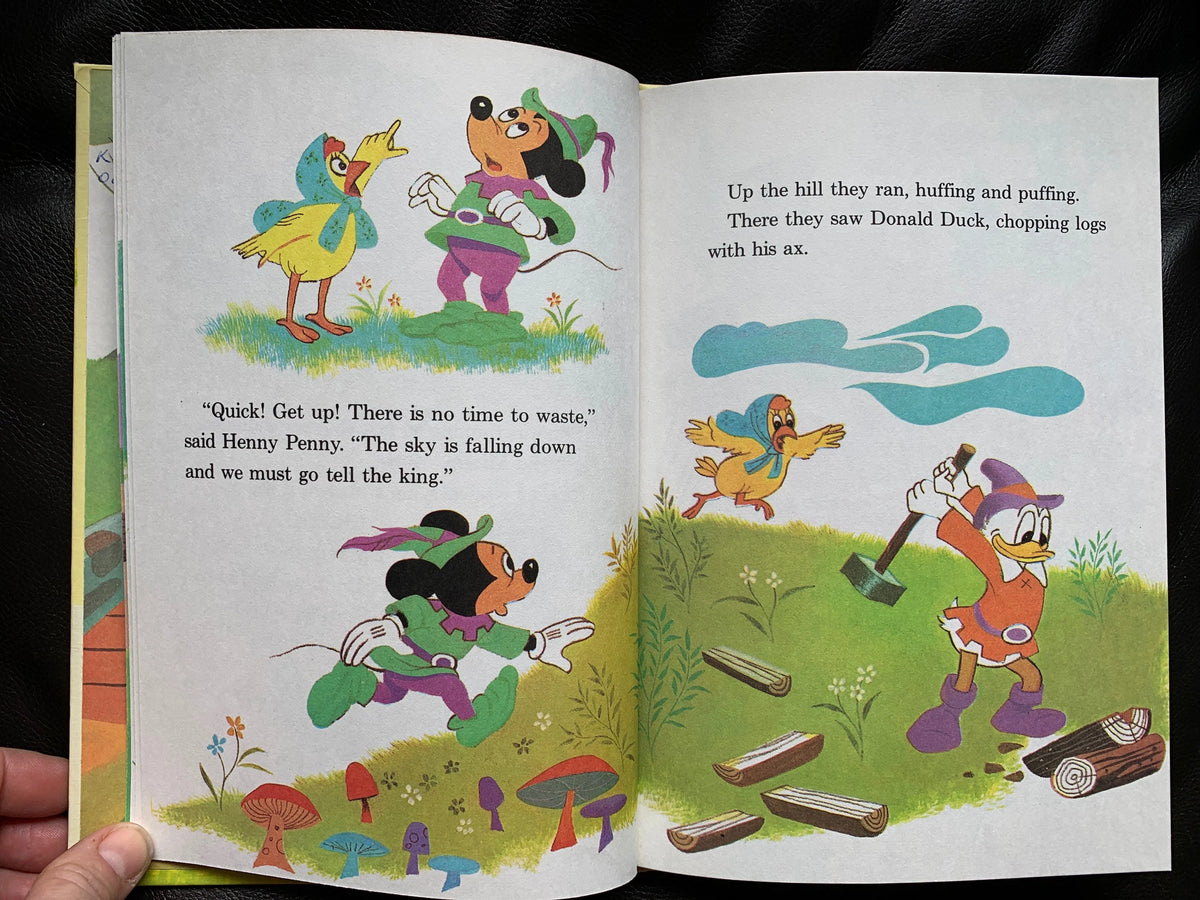 Vintage Henny Penny and the Big Bad Wolf, 1978 Walt Disney Book, Disney’s Wonderful World of Reading, First American Edition, Disney book
