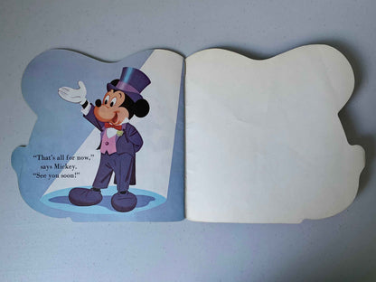 Vintage Walt Disneys Mickey Mouse Book, a Golden Super Shape Book, 1965 The Walt Disney Company, Mickey Mouse Book, Disney Book, kids book