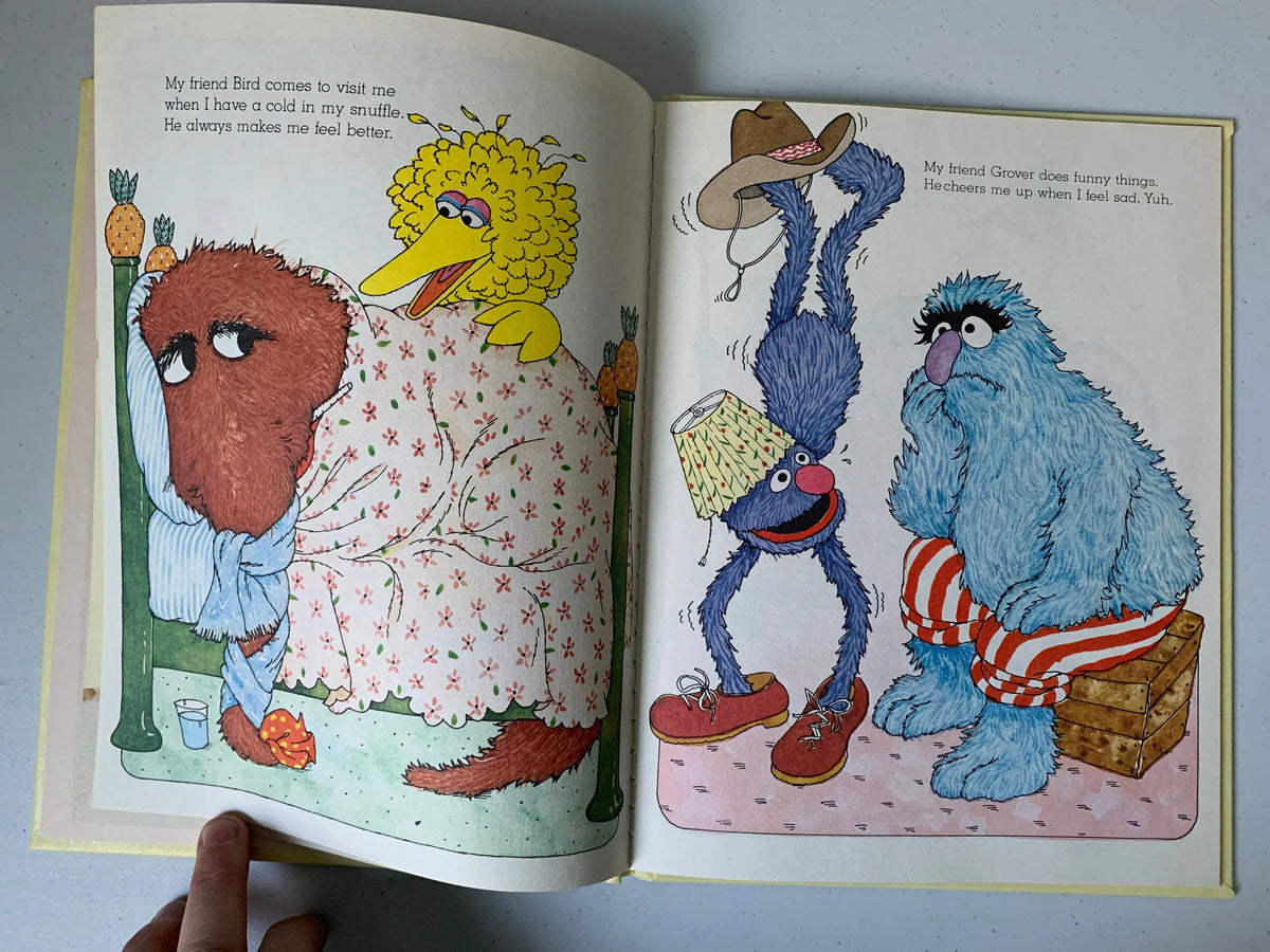 Sesame Street I Have A Friend, Michaela Muntean, Jim Henson’s Sesame Street Muppets, 1981 Golden Press Book, Kids Book, Sesame Street Book