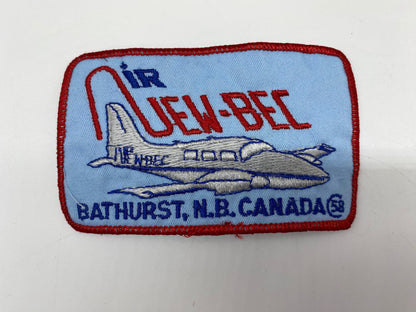 Air NEW BEC Bathurst NB Canada set 0f 3 Patches, Defunct Air New-Bec Bathurst Patch, Airline Patch, Vintage Air New-Bec Patch, Bathurst NB