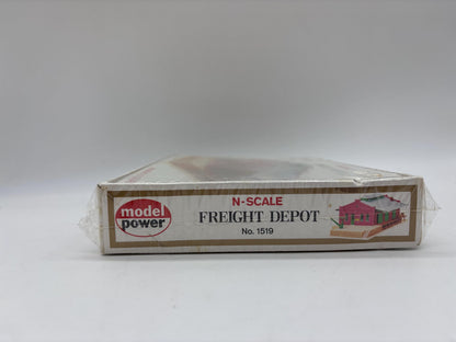 Model Power N Scale Freight Depot No 1519, Train Set Freight Depot, N-Scale Freight Depot Model Power Sealed, New Old Stock Freight Depot