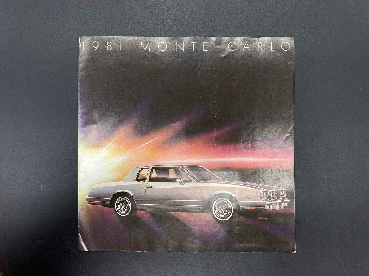 1981 Chevrolet Monte Carlo Brochure, 1981 Monte Carlo Chevrolet Dealer Brochure, Monte Carlo Sport Coupe Brochure, Monte Carlo Landau Coupe