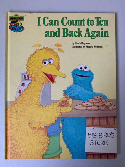 Vintage I Can Count to Ten and Back Again, Sesame Street Book Club, 1985 Sesame Street Muppets, Jim Hensons Sesame Street Muppets, Sesame St